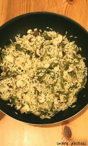 recette riz risotto aux haricots et champignons